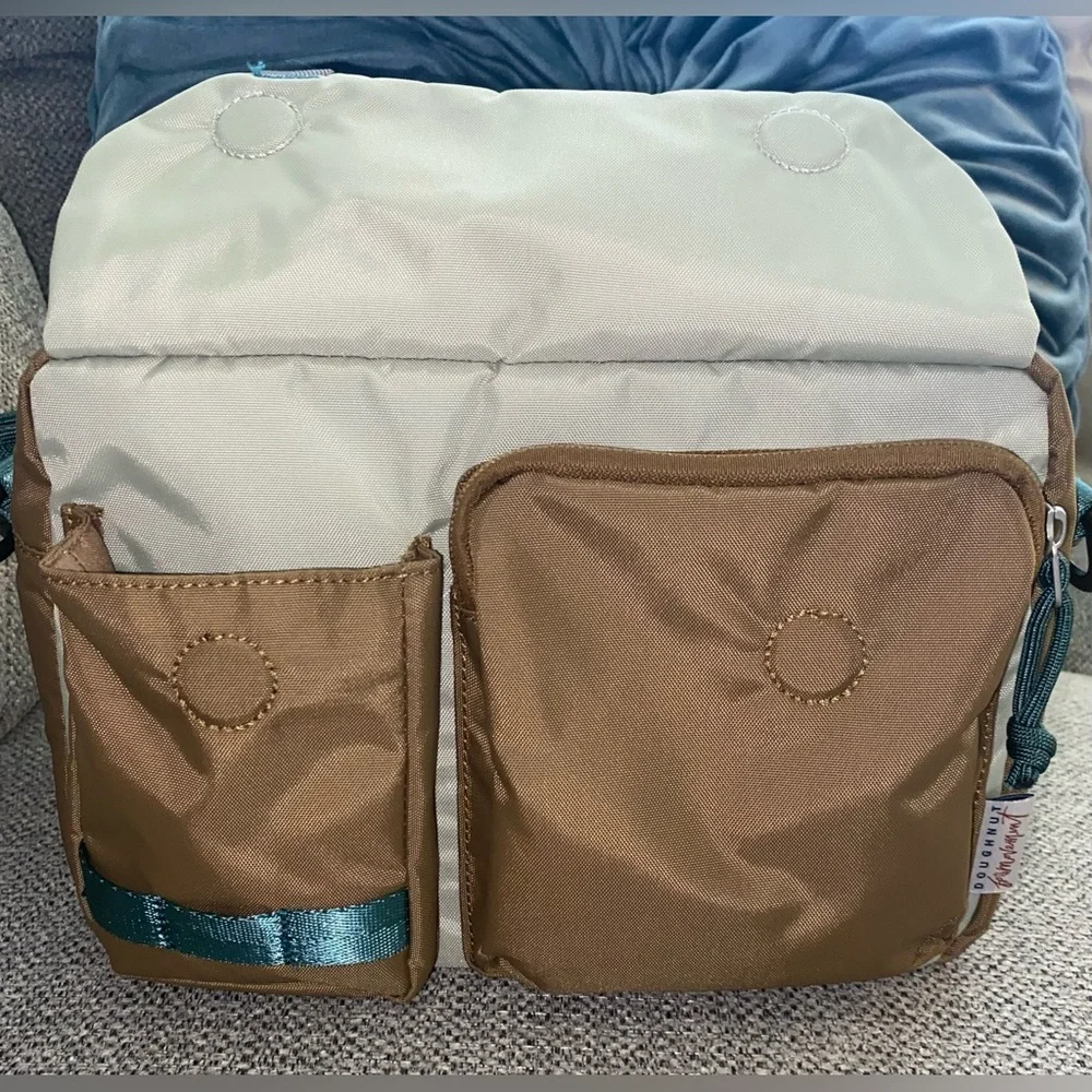 Free People Brown and Cream Crossbody Bag - Picture 8 of 12